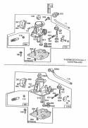 Carburetor Assemblies Diagram and Parts List for 113988-0622-01  Briggs and Stratton Engine